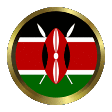 Drapeaux Afrique Kenya Rond - Anneaux 