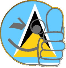 Banderas América Santa lucía Smiley - OK 