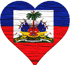 Flags America Haiti Heart 