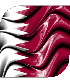 Bandiere Asia Qatar Quadrato 