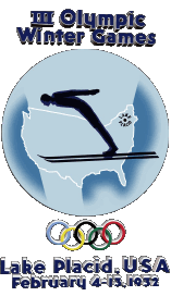 Lake Placid 1932-Sports Jeux-Olympiques Histoire Logo 
