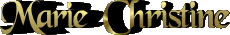 Vorname WEIBLICH - Frankreich M Zusammengesetzter Marie Christine 