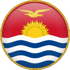 Drapeaux Océanie Kiribati Rond 