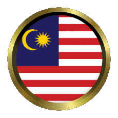 Drapeaux Asie Malaisie Rond - Anneaux 
