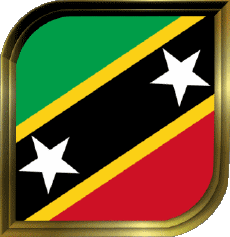 Banderas América Saint Kitts y Nevis Plaza 