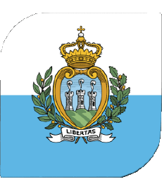 Drapeaux Europe Saint Marin Carré 