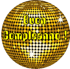 Nachrichten Italienisch Buon Compleanno Astratto - Geometrico Transparenter Hintergrund 013 