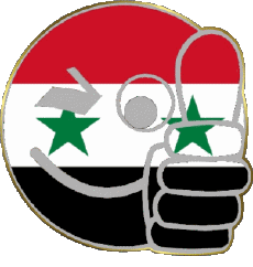 Flags Asia Syria Smiley - OK 