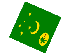 Flags Oceania Australia Cocos (Keeling) Islands Sphere - Cube 