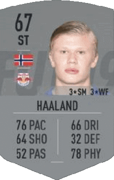 Multi Média Jeux Vidéo F I F A - Joueurs Cartes Norvège Erling Braut Haland 