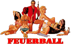 Multimedia V International James Bond 007 Feuerball Deutsches Logo 
