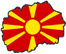 Bandiere Europa Macedonia Carta Geografica 