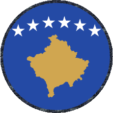 Bandiere Europa Kosovo Tondo 