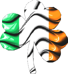 Fahnen Europa Irland Klee 