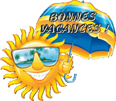Messages Français Bonnes Vacances Fond Transparent 15 