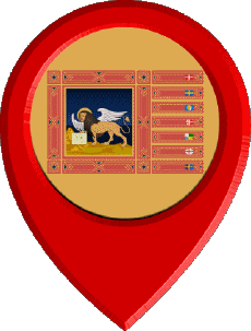 Flags Europe Italy Veneto Location Pin 