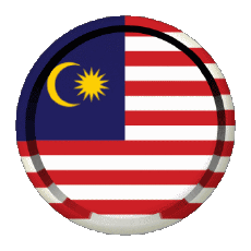 Drapeaux Asie Malaisie Rond - Anneaux 