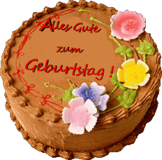 Messages German Alles Gute zum Geburtstag Kuchen 005 