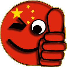 Bandiere Asia Cina Faccina - OK 