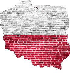 Banderas Europa Polonia Mapa 