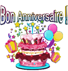 Messagi Francese Bon Anniversaire Gateaux 003 