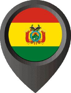 Fahnen Amerika Bolivien Standort-Pin 