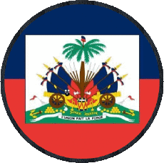 Fahnen Amerika Haiti Rond 
