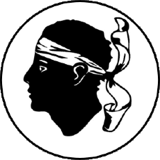 Bandiere Francia Regioni Corsica Tondo 