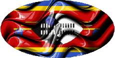 Banderas África Eswatini Oval 