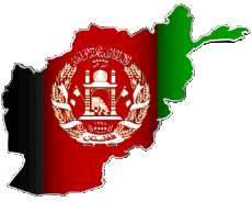 Fahnen Asien Afghanistan Verschiedene 