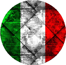 Drapeaux Europe Italie National Rond 