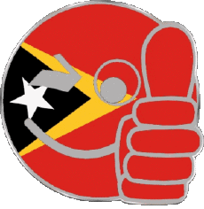 Fahnen Asien Osttimor Smiley - OK 