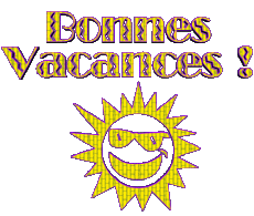 Mensajes Francés Bonnes Vacances Fondo transparente 04 