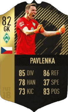 Multimedia Vídeo Juegos F I F A - Jugadores  cartas Republica checa Jirí Pavlenka 