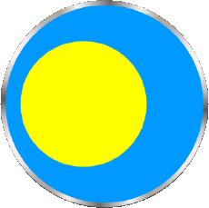 Drapeaux Océanie Palaos Rond 