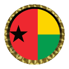 Drapeaux Afrique Guinée Bissau Rond - Anneaux 