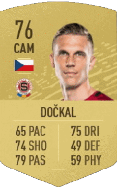 Multimedia Vídeo Juegos F I F A - Jugadores  cartas Republica checa Borek Dockal 