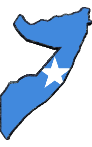 Fahnen Afrika Somalia Karte 