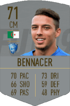 Multimedia Videogiochi F I F A - Giocatori carte Algeria Ismaël Bennacer 