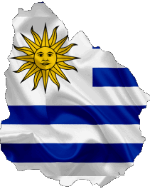 Drapeaux Amériques Uruguay Carte 