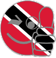 Drapeaux Amériques Trinité et Tobago Smiley - OK 