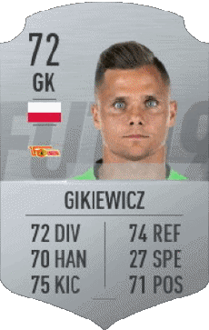 Multimedia Vídeo Juegos F I F A - Jugadores  cartas Polonia Rafal Gikiewicz 