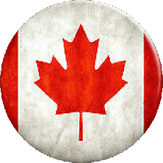 Drapeaux Amériques Canada Rond 