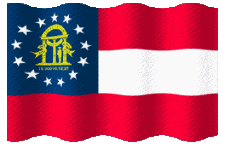 Flags America U.S.A - States Georgia Waving 