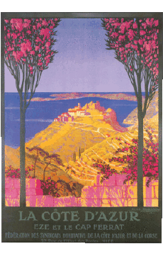 Humour - Fun Affiches Rétro - Lieux France Cote d Azur 