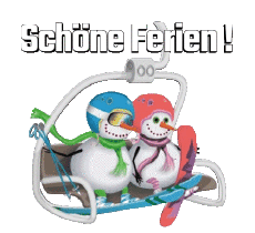 Messages Allemand Schöne Ferien Winter Serie 03 