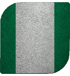 Drapeaux Afrique Nigéria Carré 