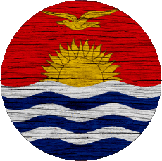 Drapeaux Océanie Kiribati Rond 