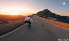 Humor - Fun Deportes Skateboard Road Down Hill Fun Win 