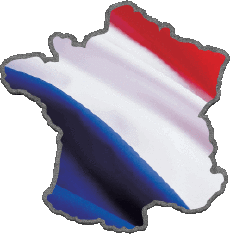 Drapeaux France National Carte 
